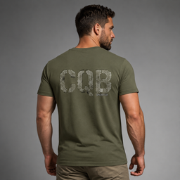 Olivgrünes Shirt mit CQB Backprint